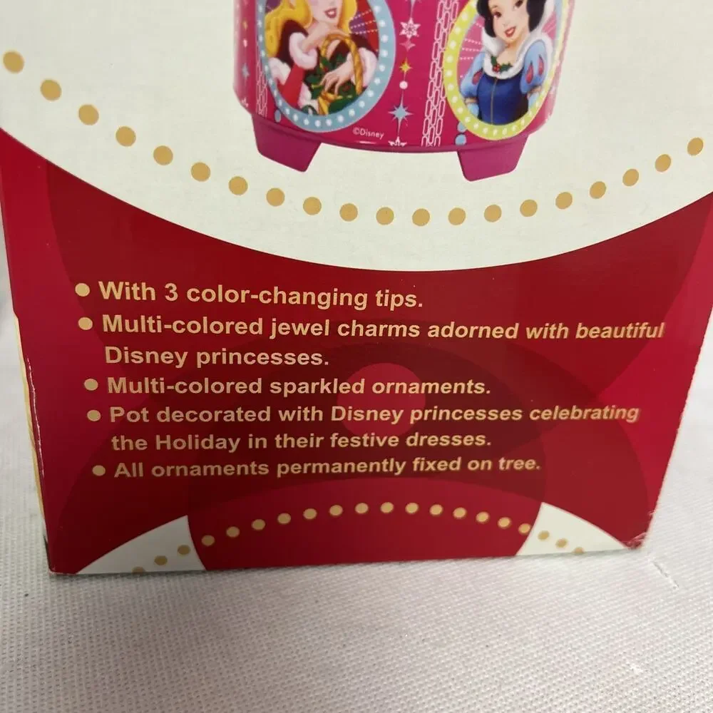 Vintage Disney 18 inch princess fiber optic tree With Box Tested Works Great